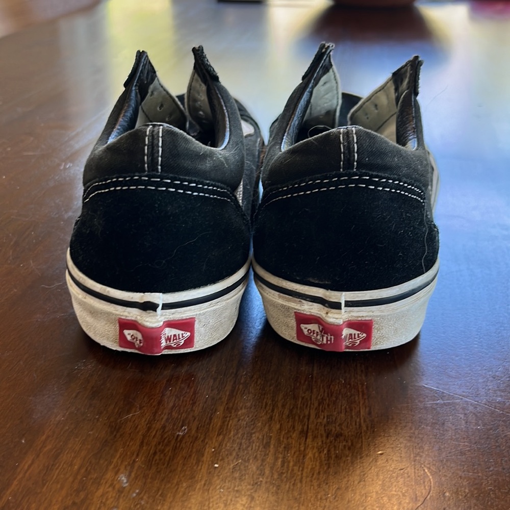 VANS old skool low men’s black white suede shoes - Picture 5 of 9